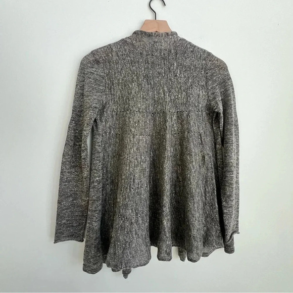 Eileen Fisher Open Front Knit Metallic Sparkle Gold Cardigan & Tank Set linen - Picture 6 of 16